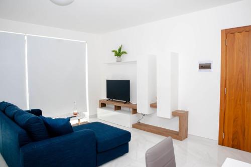 TV a/nebo společenská místnost v ubytování Brend new one bedroom Penthouse