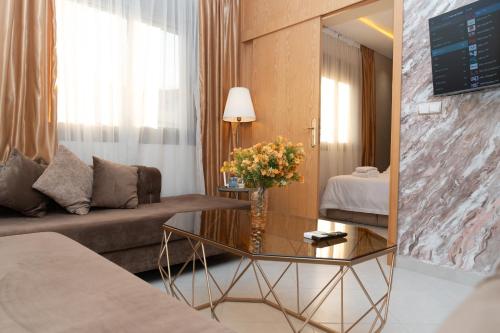 Χώρος καθιστικού στο SHRTSTAYS - Charming Family Studio in Tangier