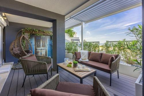 Extravagantes Apartment mit Whirlpool, Lounge-Bereich, Grill, Waschmaschine