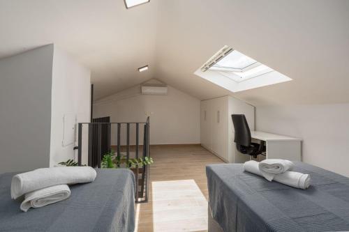 Exquisites Apartment mit eigener Galerie, Babybett, Waschmaschine und nur 700 Meter zum Strand