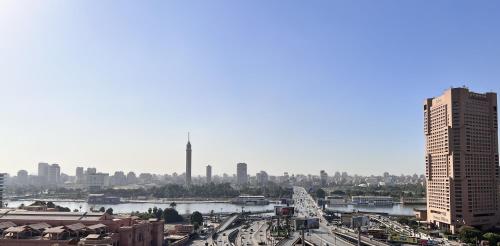 Vista general de El Cairo o vista desde el albergue