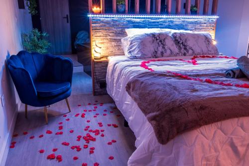 Postel nebo postele na pokoji v ubytování One Love Room