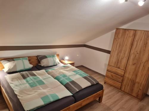 Ένα ή περισσότερα κρεβάτια σε δωμάτιο στο Apartment Schoenblick