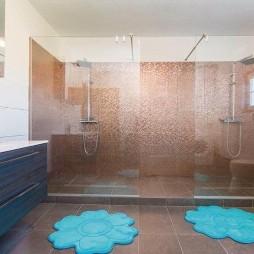 Ένα μπάνιο στο Ferienhaus Laura Mit Pool