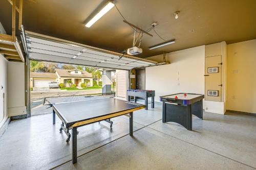a room with two ping pong tables in it at 26 Mi to Fresno Pet-Friendly Home in Reedley! in Reedley