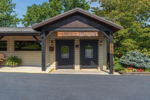 a small building with a sign that reads love of turkey at Lodge At Tellico in Tellico Plains