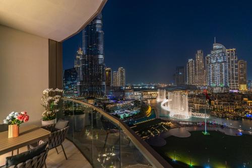 Udsigt til Dubai eller udsigt til byen taget fra lejligheden