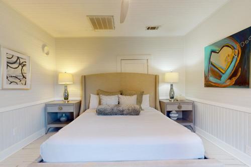 Postel nebo postele na pokoji v ubytování St Johns Cottage