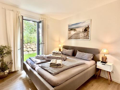 Posezení v ubytování Ferienwohnung Urlaubsanker Villa Sofie Binz