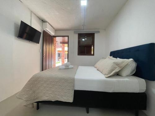 Katil atau katil-katil dalam bilik di Mare Blu - Pousada Hostel