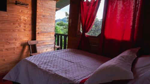 Postel nebo postele na pokoji v ubytování glamping/cabañas Monaco