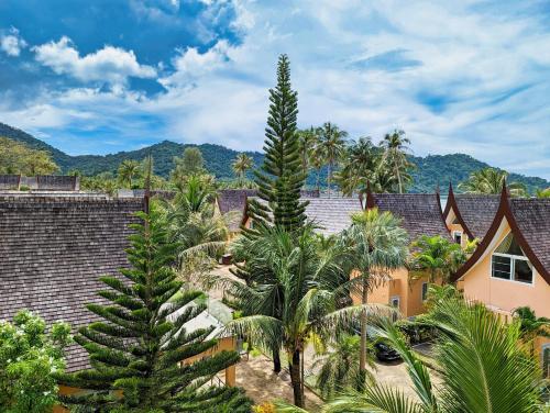 Pemandangan gunung umum atau pemandangan gunung yang diambil dari vila ini