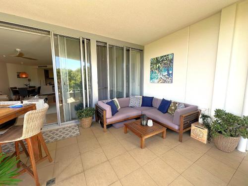 Χώρος καθιστικού στο Cotton Beach Resort - Tweed Coast Holidays ®