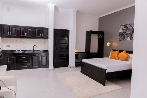 Kuchyň nebo kuchyňský kout v ubytování Master Peace Resort