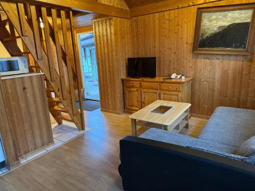 Televisyen dan/atau pusat hiburan di Alcor Hotel Feriendorf an der Ostsee