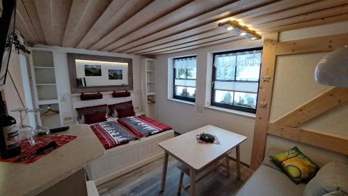 Χώρος καθιστικού στο Ferienwohnung Aronia Garten