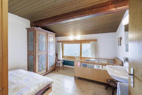 Cama o camas de una habitación en Chasa Moffa