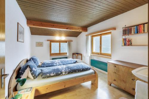 Cama o camas de una habitación en Chasa Moffa