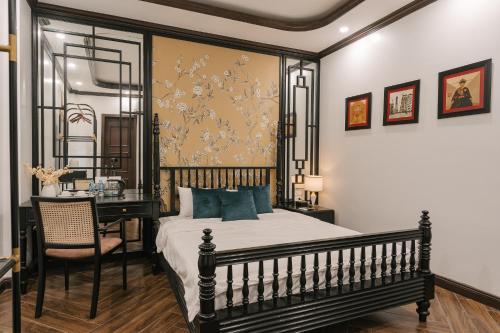Postel nebo postele na pokoji v ubytování Ann Home Ha Noi