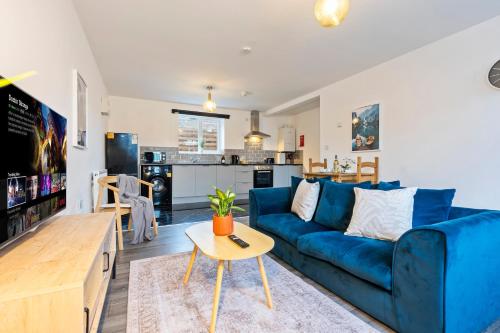 Η κουζίνα ή μικρή κουζίνα στο Stylish New Apartment - Free Wifi & Netflix - Parking 3MH
