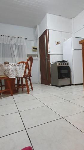 Kuchyň nebo kuchyňský kout v ubytování morada do Jose