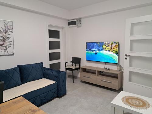 Televiisor ja/või meelelahutuskeskus majutusasutuses Kali