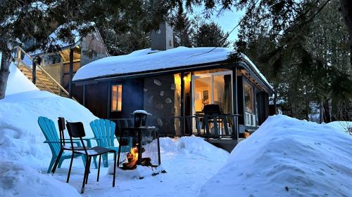 Le1615 - Lac, Quai privé- Les chalets dans le nord en invierno