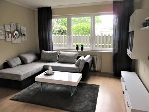 Posezení v ubytování Schöne Ferienwohnung in Vrees