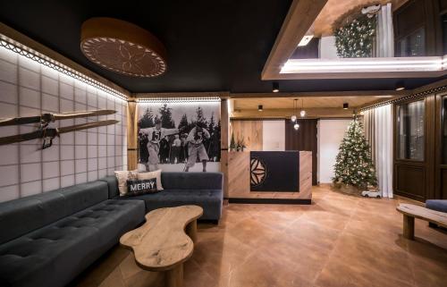 Posezení v ubytování Dom Wczasowy U Eli - ruska bania, sauna na wyłączność