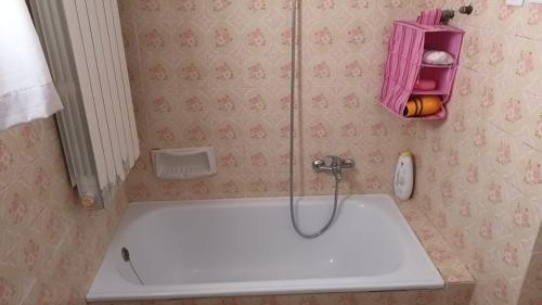 a bathroom with a shower and a sink at La casetta di Anna in Lanciano