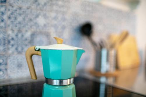 Kemudahan buat kopi dan teh di Landhaus Oderbruch