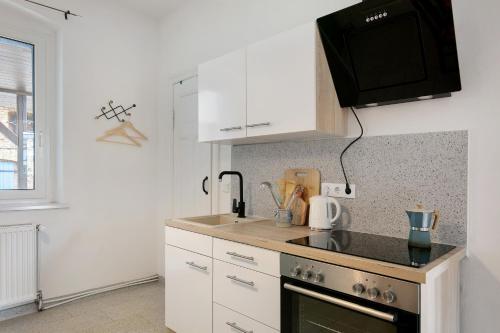 Dapur atau dapur kecil di Landhaus Oderbruch