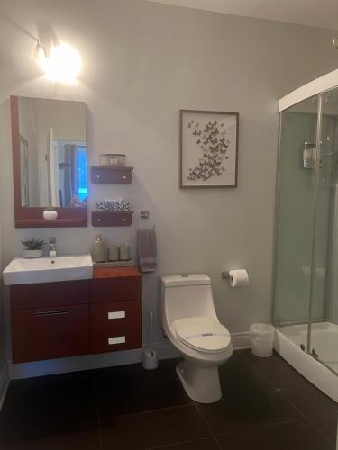 Condo Le Champlain-102にあるバスルーム