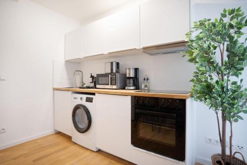 Kuchyň nebo kuchyňský kout v ubytování Schöne Apartments in Bad Honnef I home2share
