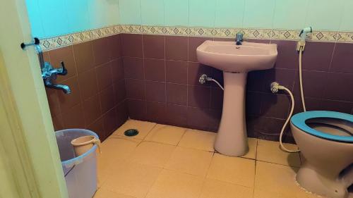 Koupelna v ubytování Nachis BNB