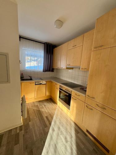 Una cocina o cocineta en Haus Leo