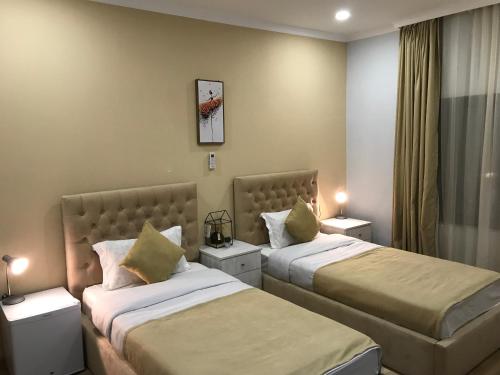 Postel nebo postele na pokoji v ubytování Hotel Art Green