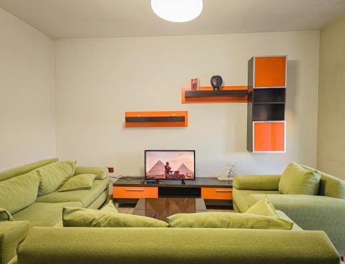 Posezení v ubytování Skyline Apartments Tirana