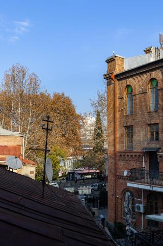 a view from the roof of a building at Apart Meidani - Stylish Old Town Apartment with Balcony & Synagogue View in Tbilisi City