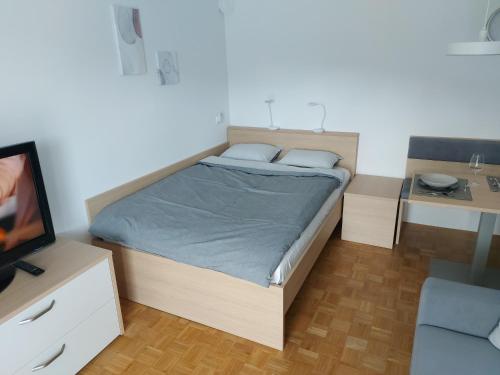 Postel nebo postele na pokoji v ubytování Bohinj Jeglič C17