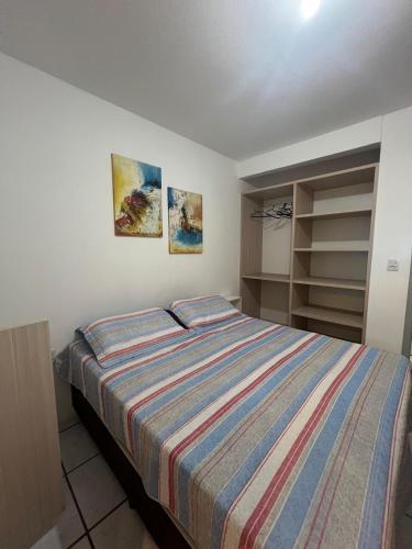 Postel nebo postele na pokoji v ubytování Casa na Praia Frente Mar 02