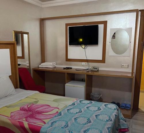 Katil atau katil-katil dalam bilik di Şehrivan Hotel