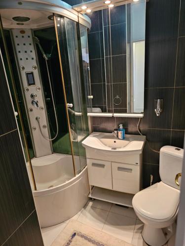 Koupelna v ubytování Zante Apartment