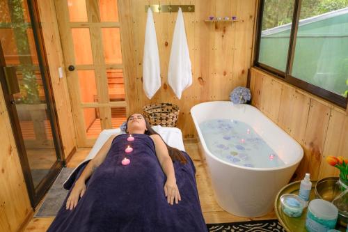 Lázně a/nebo wellness v ubytování Blue Morpho Lodge