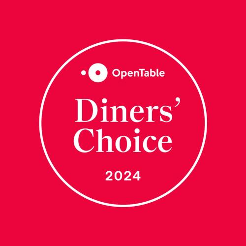 a red circle with the wordsporate dinners choice at Haliburton Post House in Minden