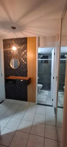 Bilik mandi di Luxo,conforto e diversão! Apto 2 quartos alto padrão