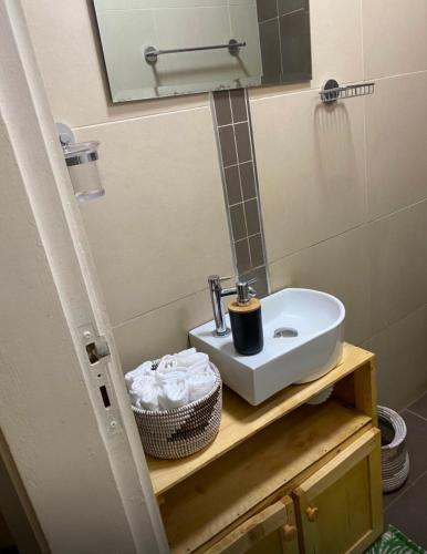 Koupelna v ubytování Appartement en face de la mer!