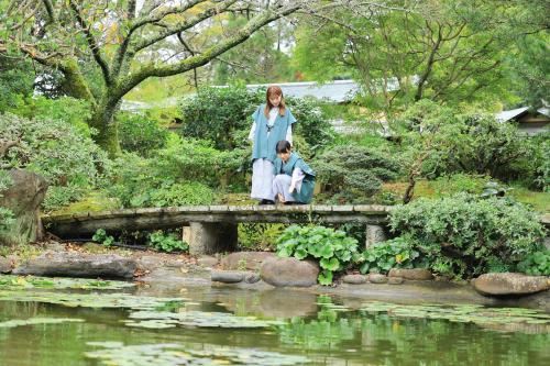 旅館の近くで見られる自然の景観