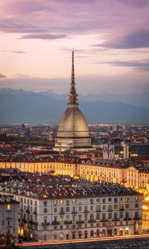 a view of the capitol building and the dome of a building at Tommy's Home in Turin
