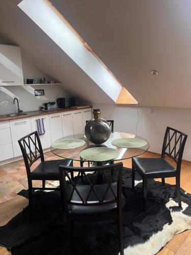 Kuchyň nebo kuchyňský kout v ubytování Loft2Koszalin